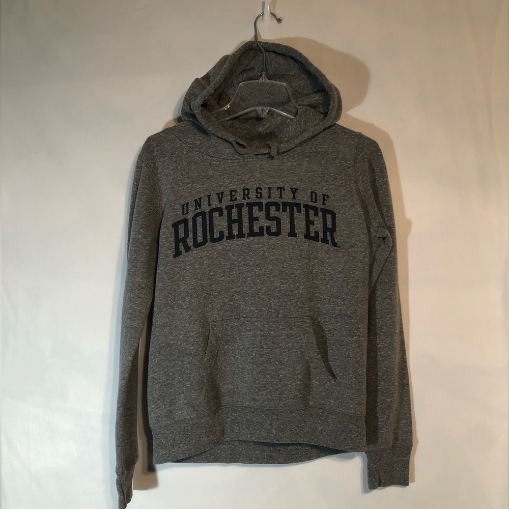 University of Rochester Mens M Grey/Navy Hoodie